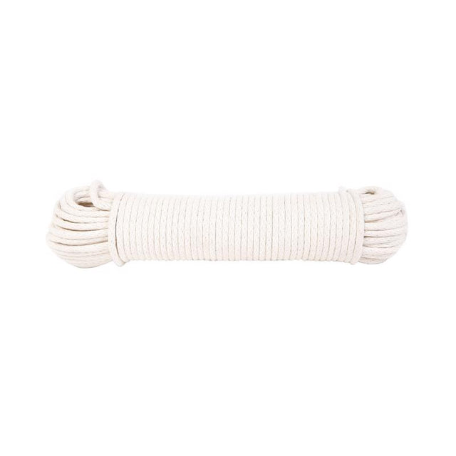 Koch 1/4 in. D X 100 ft. L White Braided Cotton Poly Blend Sash Cord