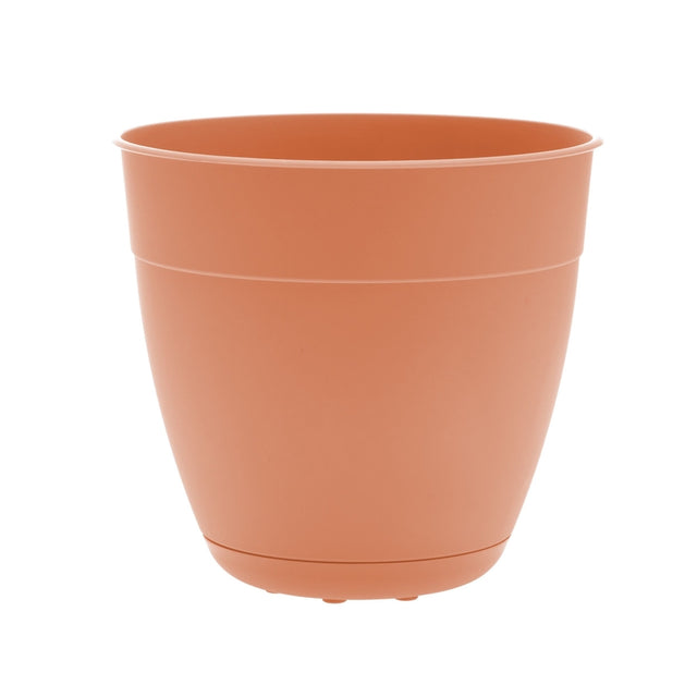 Bloem Dayton 12 in. D Plastic Planter Coral