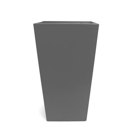 Bloem 20 in. H X 11.5 in. W X 11.5 in. D Plastic Tall Finley Planter Charcoal