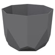 Bloem Tuxton 5 in. H X 6 in. D Resin Planter Charcoal