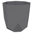 Bloem Tuxton 9.75 in. H X 10 in. D Resin Planter Charcoal