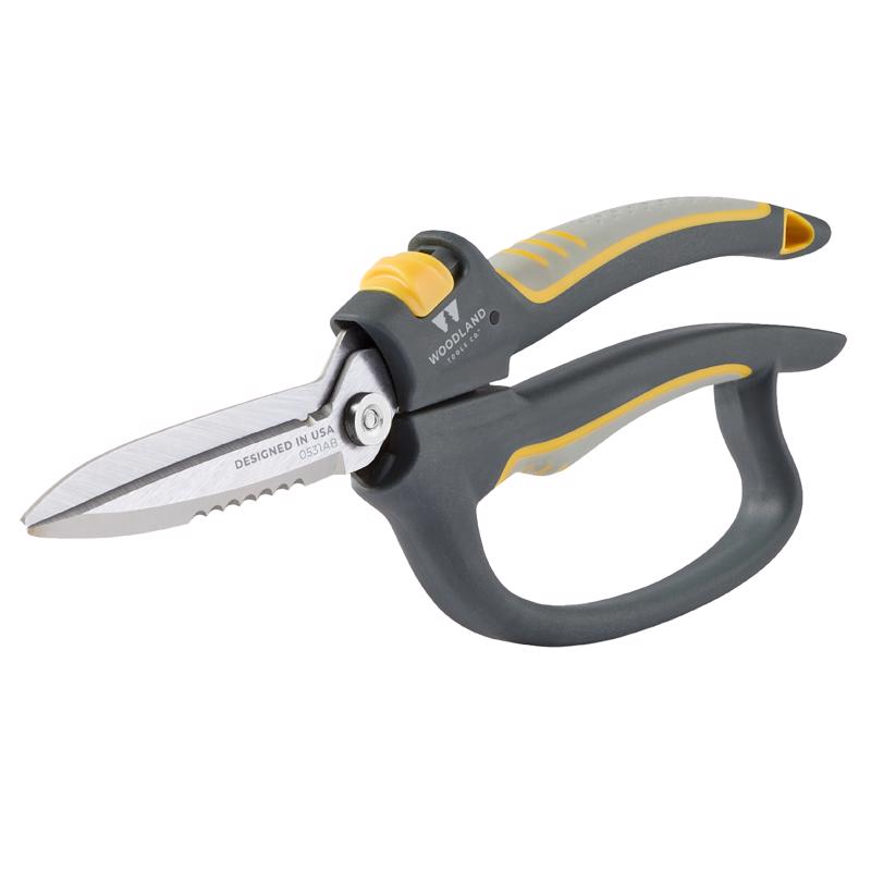 WOODLAND TOOLS 5 in. Stainless Steel Serrated Utility Shears