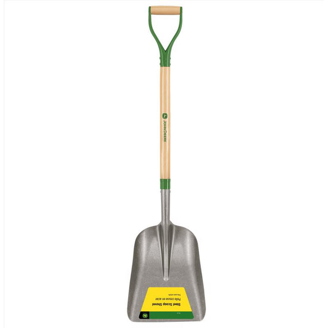 John Deere 47.5 in. Steel Scoop General Purpose Shovel Wood Handle