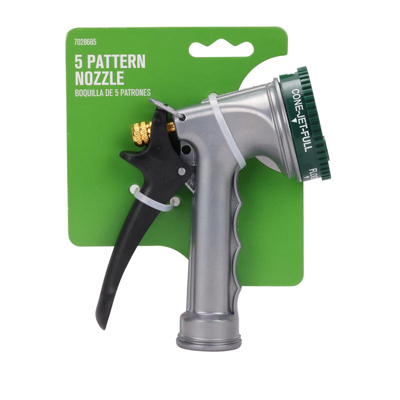 HomePlus 5 Pattern Adjustable Multi-Pattern Metal Hose Nozzle