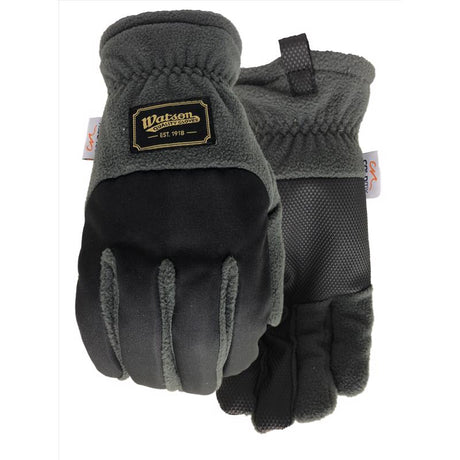 Watson Gloves XL Polyester Fleece Navidad Grey/Black Cold Weather Gloves