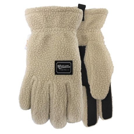 Watson Gloves M Polyester Lady Baa Baa Cream Cold Weather Gloves