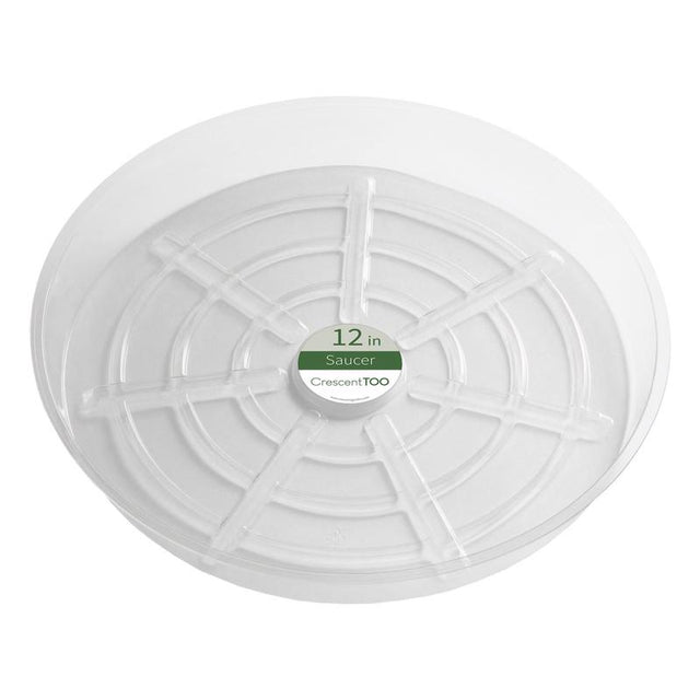 Crescent Garden 2 in. H X 12 in. D Plastic Plant Saucer Clear