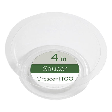 Crescent Too 1.5 in. H X 4 in. D Polyethylene Plant Saucer Clear