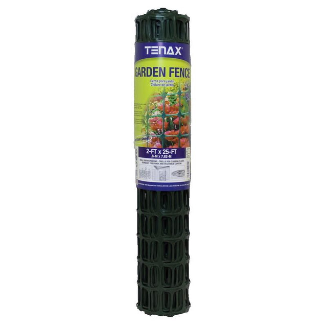 Tenax 2 ft. H X 25 ft. L Polyethylene Garden Fence Green