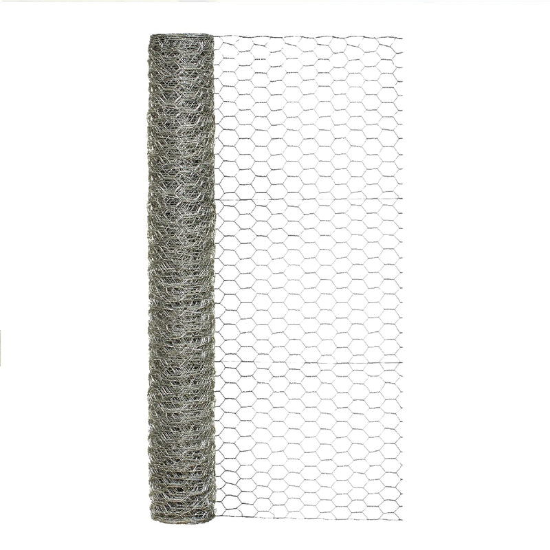 Garden Craft 36 in. H X 25 ft. L Galvanized Steel Poultry Netting 1 in.