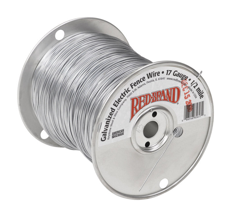 Red Brand Electric-Powered Electric Fence Wire Silver