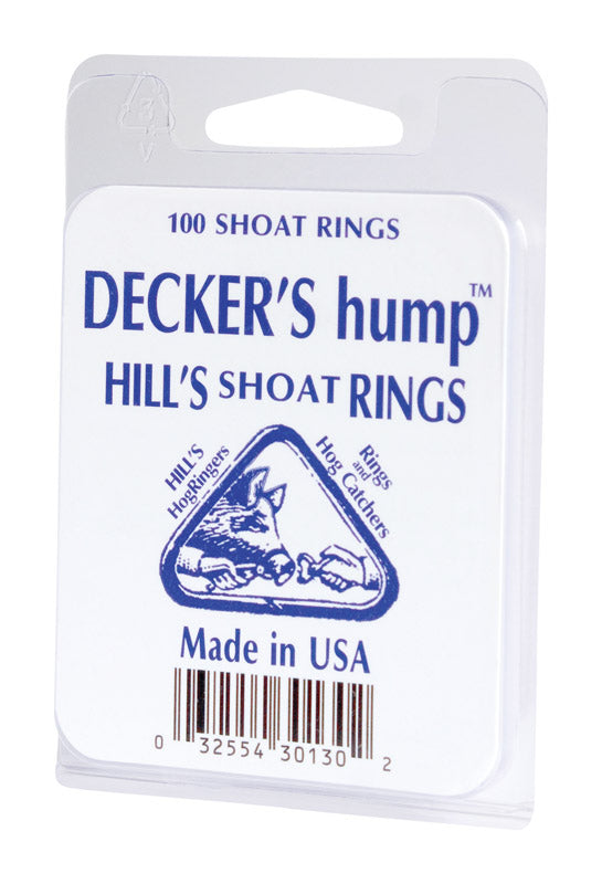 Decker 12.5 Ga. Animal Ring For Shoat 100 pk