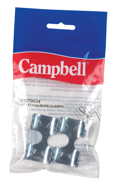 Campbell Zinc-Plated Nickel Rope Clamps