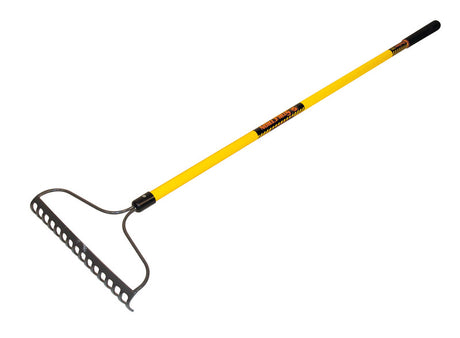 Structron S800 SuperDuty 66 in. 16 Tine Steel Bow Rake Fiberglass Handle