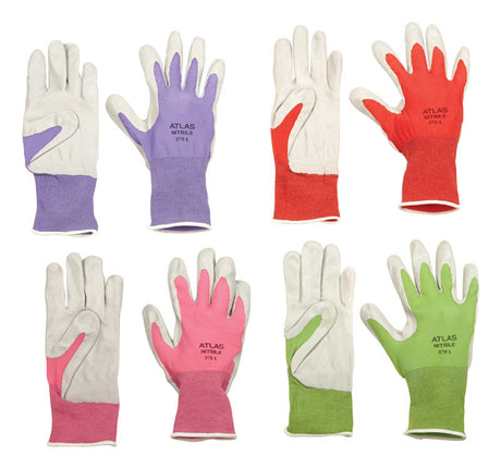 Atlas Unisex Indoor/Outdoor Coated Gloves Assorted M 1 pair