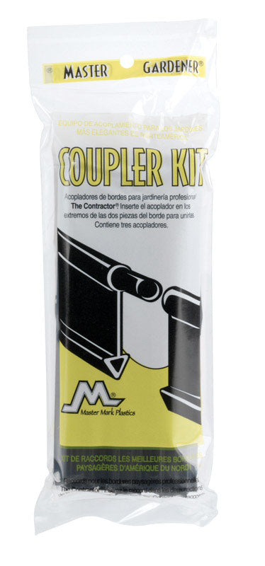 Master Mark Master Gardener 3 in. L X 8 in. H Plastic Black Edging Coupler Kit