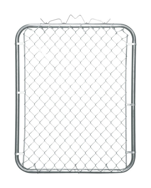 Midwest Air 46 in. H X 35 in. L Galvanized Steel Chain Link Walk Gate Silver