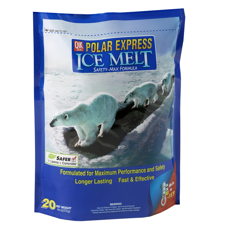 Qik Joe Polar Express Calcium Chloride/Salt Blend Flake/Granule Ice Melt 20 lb