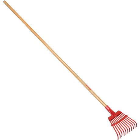 Corona 60.5 in. 11 Tine Steel Shrub Rake Wood Handle