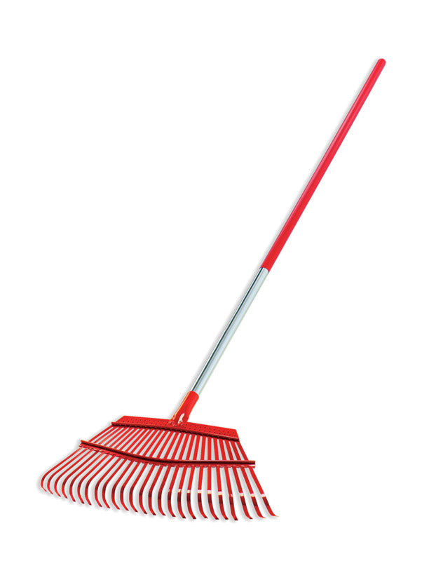 Corona 63 in. 25 Tine Steel Leaf Rake Aluminum Handle