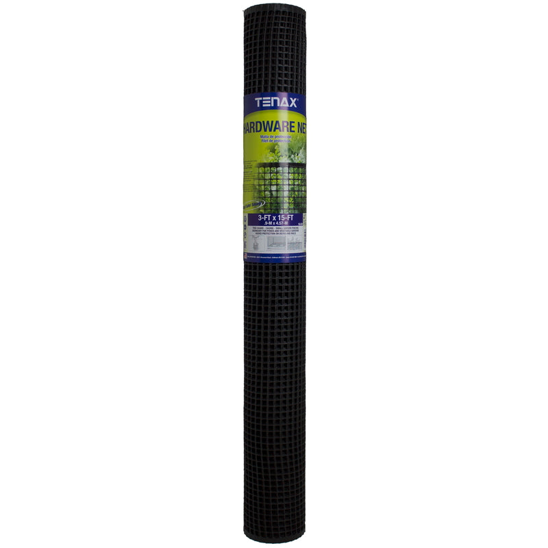 Tenax 3 ft. H X 15 ft. L Polyethylene Barrier Netting Black