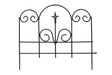 Panacea 16 in. L X 18 in. H Steel Black Garden Fence