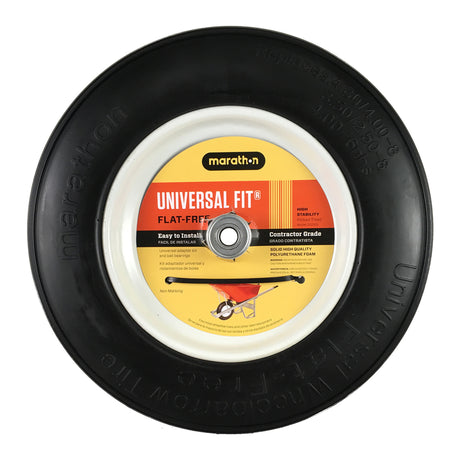 Marathon Universal Fit 8 in. D X 14.5 in. D 300 lb. cap. Centered Wheelbarrow Tire Polyurethane 1 pk