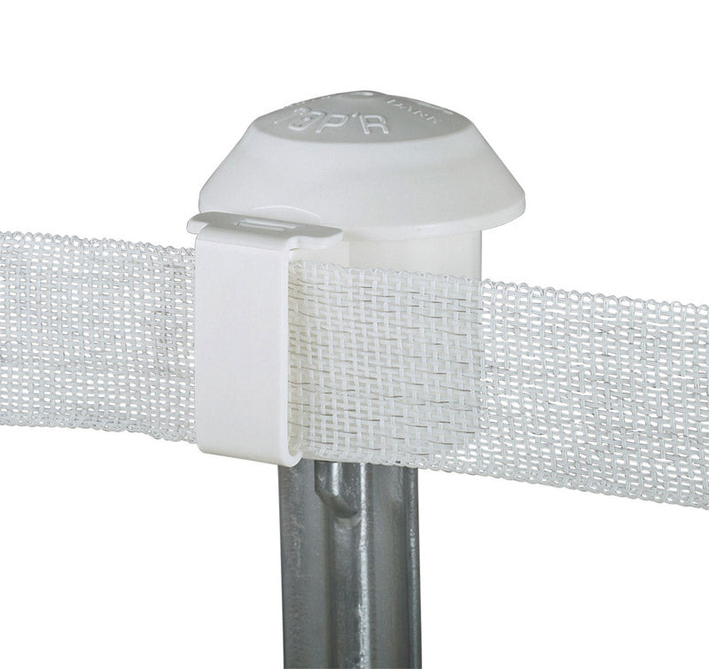 Dare T-Post Safety Cap and Insulator White