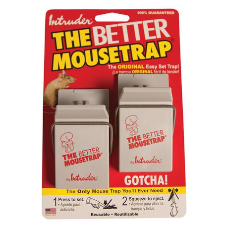 Intruder The Better Mousetrap Small Snap Trap For Mice 2 pk