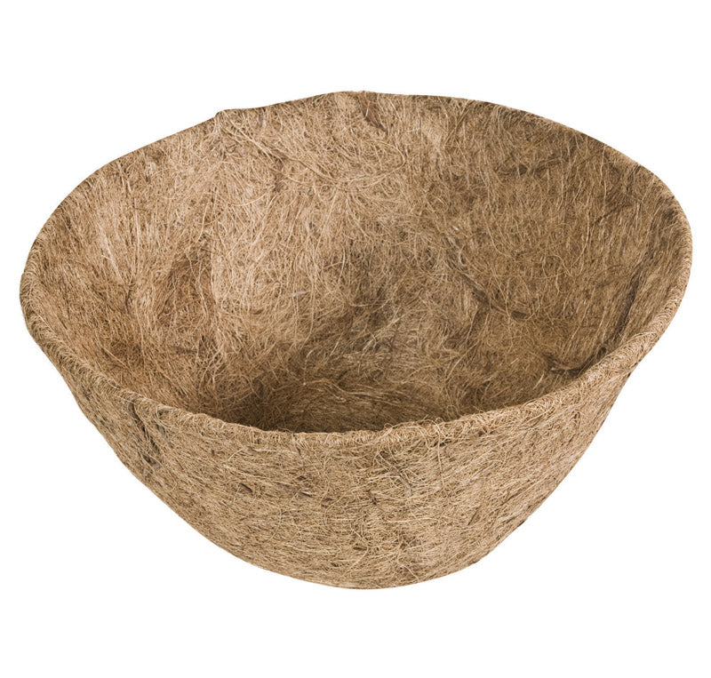 Living Accents 12 in. D Coco Fiber Basket Liner Brown