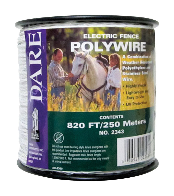 Dare Fence Poly Wire 250 M White