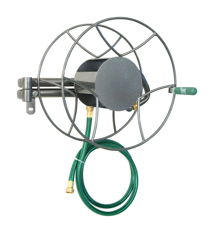 Yard Butler 100 ft. Gray Wall Mounted Hose Reel