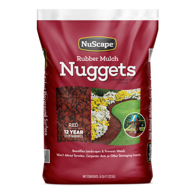 NuScape Red Rubber Nuggets 0.8 cu ft