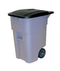 Rubbermaid Brute 50 gal Gray Plastic Wheeled Brute Refuse Can Lid Included