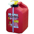 No-Spill Plastic Gas Can 2.5 gal