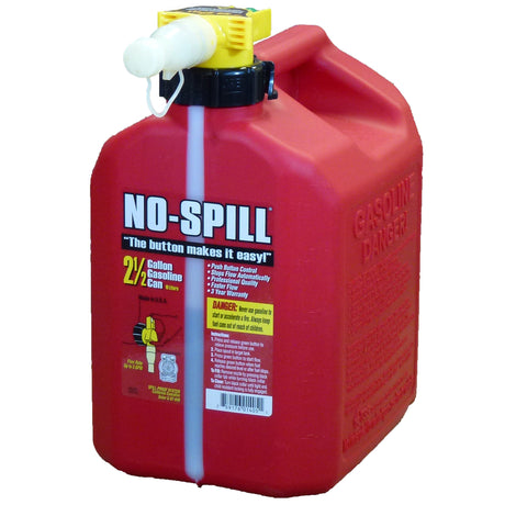 No-Spill Plastic Gas Can 2.5 gal