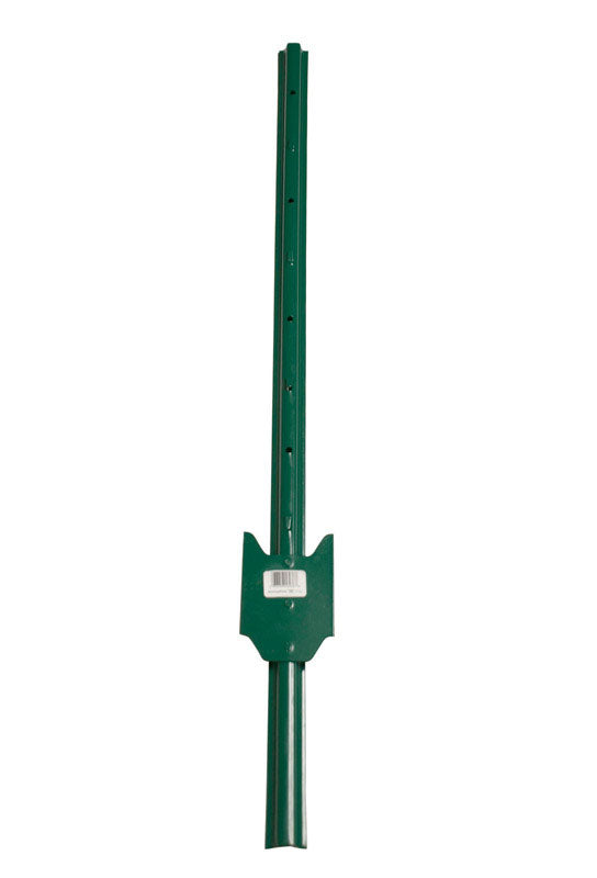 American Posts .5 in. H X 1.25 in. W X 3 ft. L 14 Ga. Powder Coated Green steel U-Post