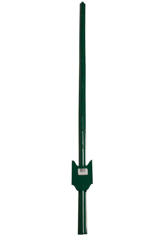 American Posts .5 in. H X 1.25 in. W X 4 ft. L 14 Ga. Powder Coated Green Steel U-Post