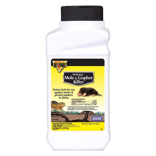 Bonide Moletox II Toxic Bait Granules For Gophers and Moles 8 oz