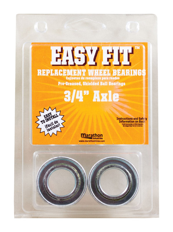 Marathon Easy Fit 500 lb. cap. Wheel Bearings Steel 2 pk