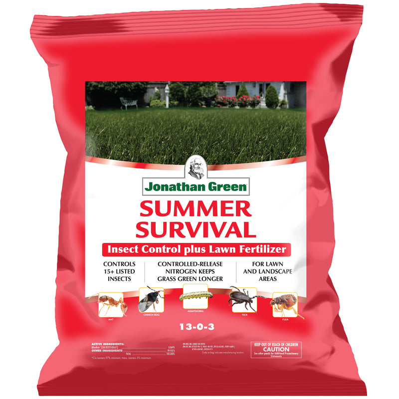 Jonathan Green Summer Survival Insect and Grub Control Lawn Fertilizer For All Grasses 5000 sq ft