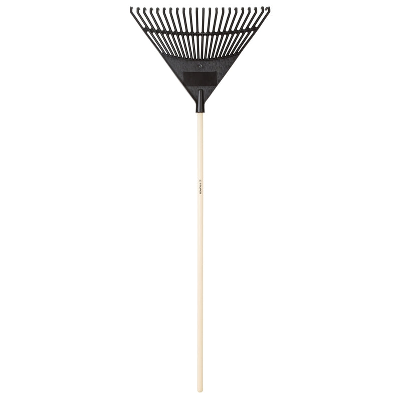 Truper 61 in. 22 Tine Poly Rake Wood Handle