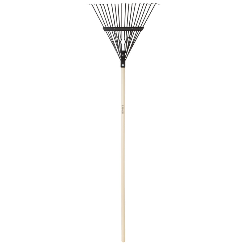 Truper 59 in. 18 Tine Steel Rake Wood Handle