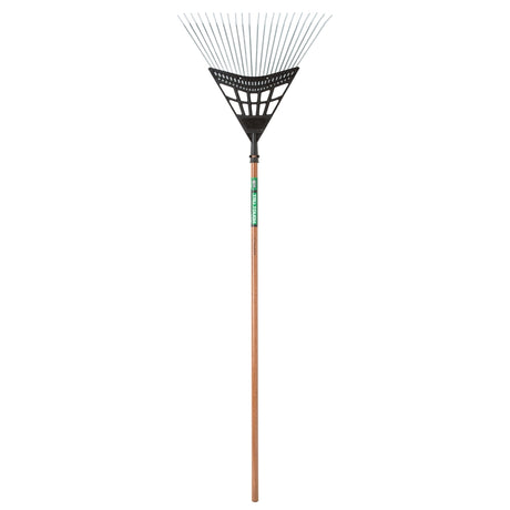 Truper 65 in. 22 Tine Steel Rake Wood Handle