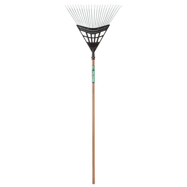 Truper 65 in. 22 Tine Steel Rake Wood Handle