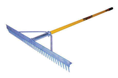 Structron S600 Power 67 in. 36 Tine Aluminum Landscape Rake Fiberglass Handle