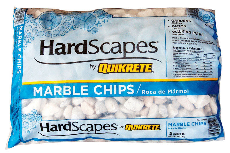 Quikrete HardScapes White Stone Marble Chips 0.5 cu ft 50 lb