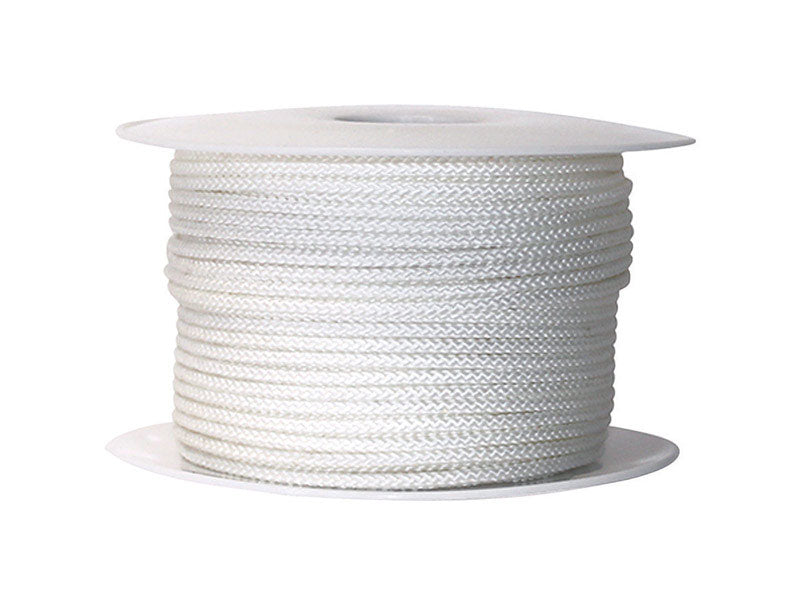 Koch 9/64 in. D X 200 ft. L White Diamond Braided Nylon Rope