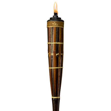 TIKI Easy Pour Brown Bamboo 60 in. Tiki Outdoor Torch 1 pc