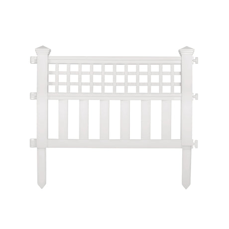 Suncast 2 ft. L X 20.5 in. H Resin White Garden Fence